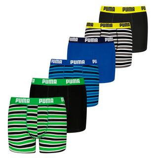 PUMA  Boxer Ragazzi Confezione da 6 Vestibilità confortevole-Everyday Striped Boxers ECOM 6P 