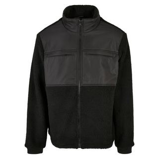 URBAN CLASSICS Sherpa Fleece Patched Jacke  