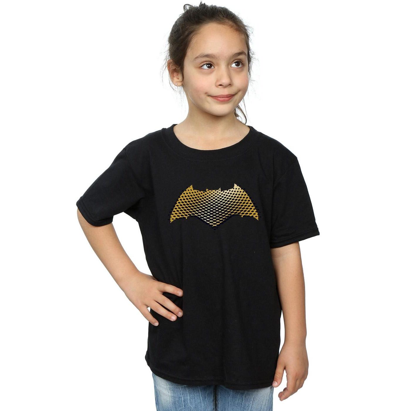 DC COMICS  Tshirt JUSTICE LEAGUE MOVIE BATMAN LOGO TEXTURED 