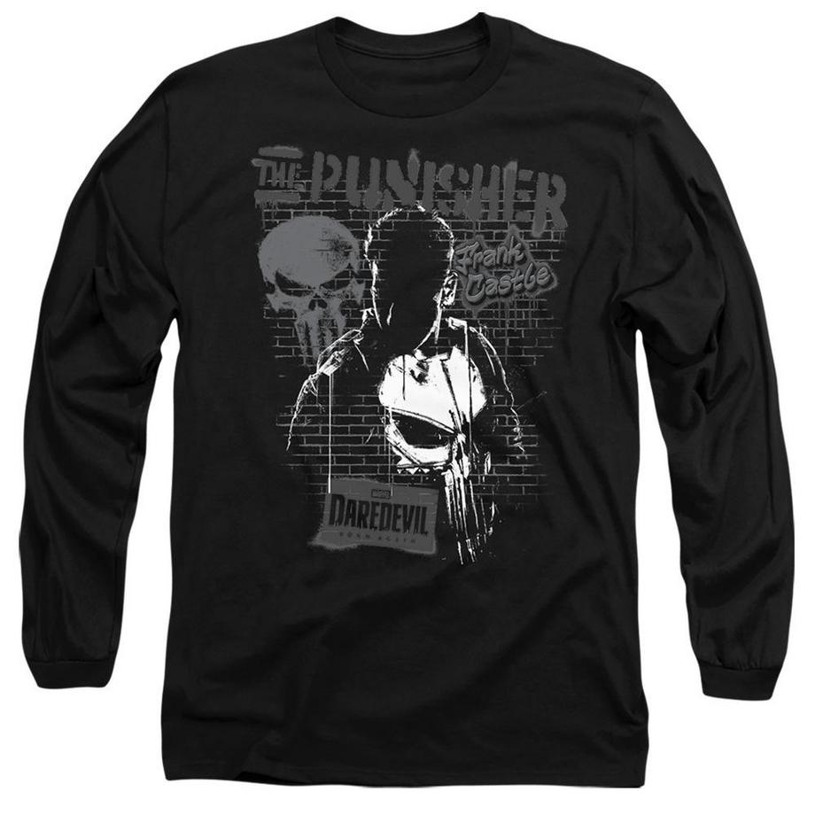 T-ShirtManches Longues Motif Punisher Motiftyle Graffiti Born Again