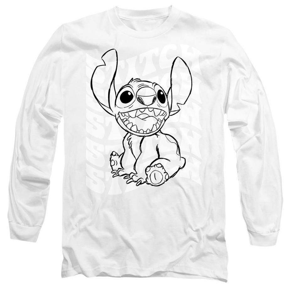 Lilo & Stitch Stitch Sketch Langarm T-Shirt  