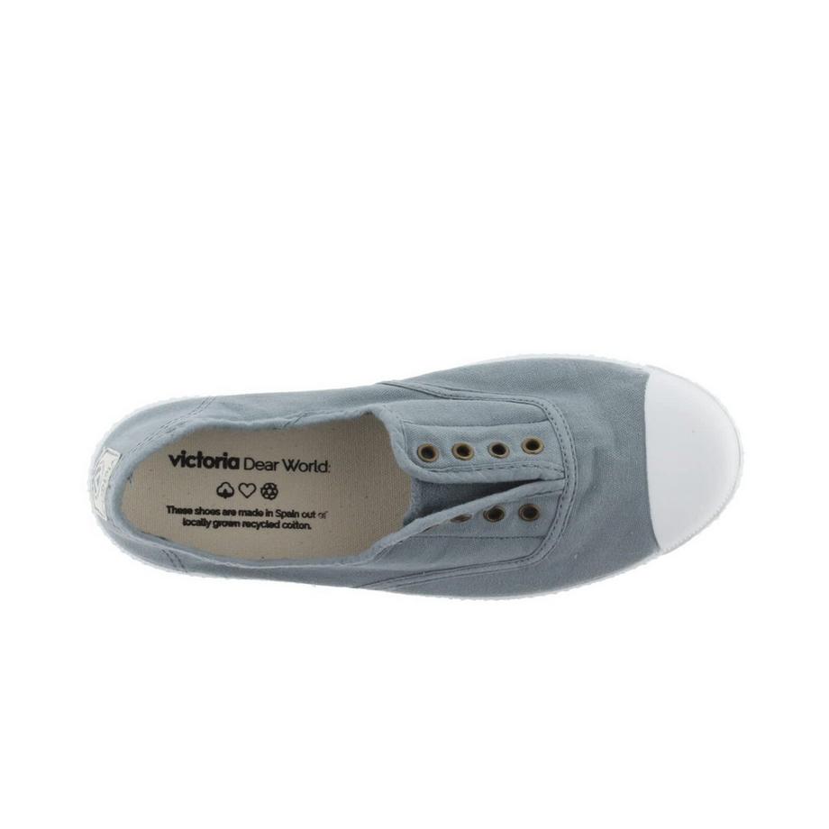 Victoria  Sneakers ohne Schnürsenkel aus gewaschenem Leinen   1915 Anglaise 