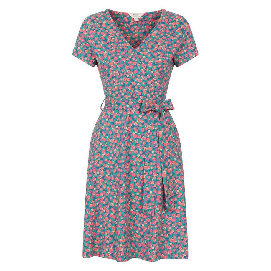 Robe Motif Imprimé Style Portefeuille Santorini