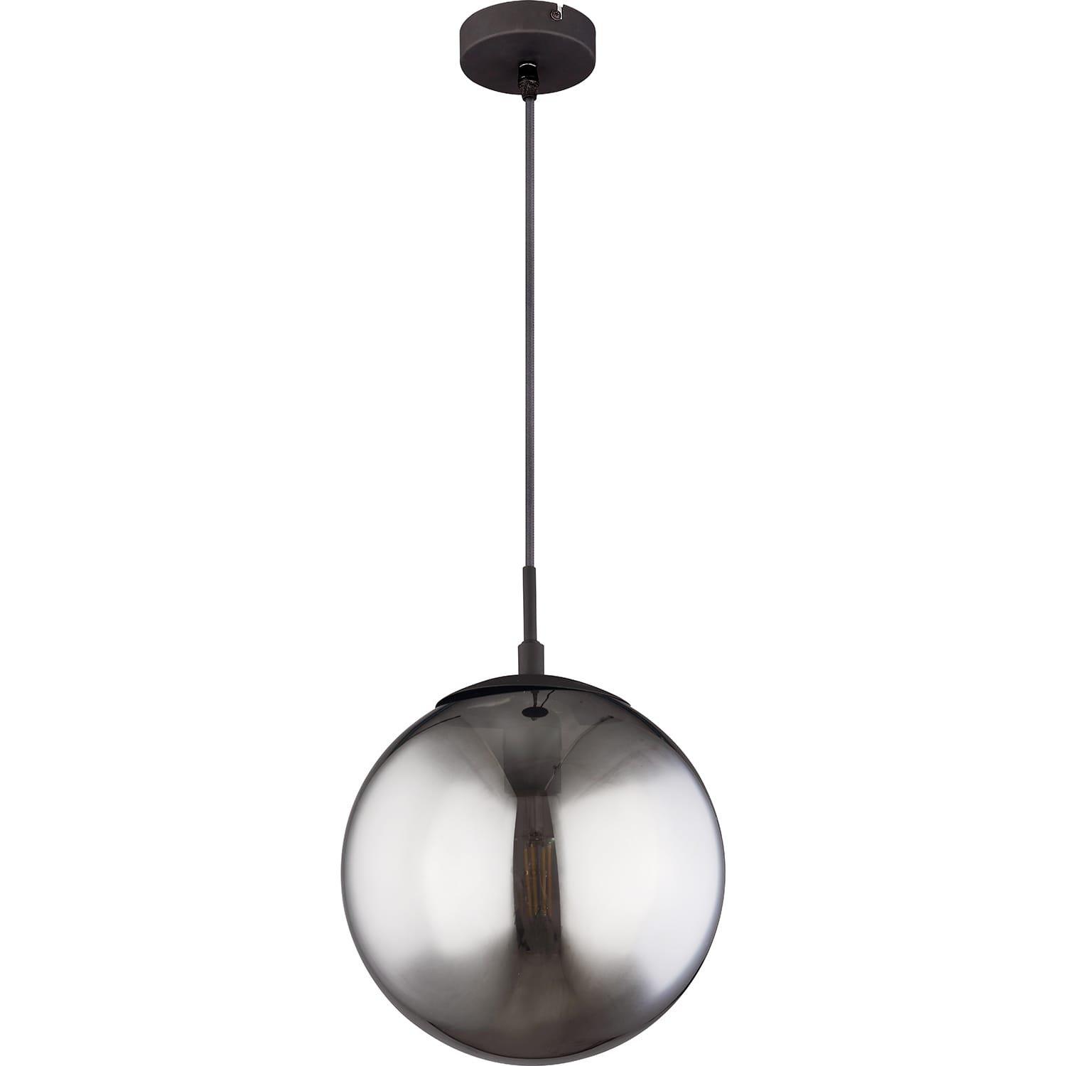 mutoni Lampe à suspension Blama métal noir mat 1xE27  