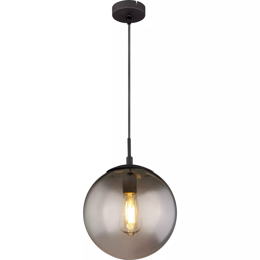 mutoni – Hängeleuchte Blama Metall matt 1xE27, One Size, Schwarz