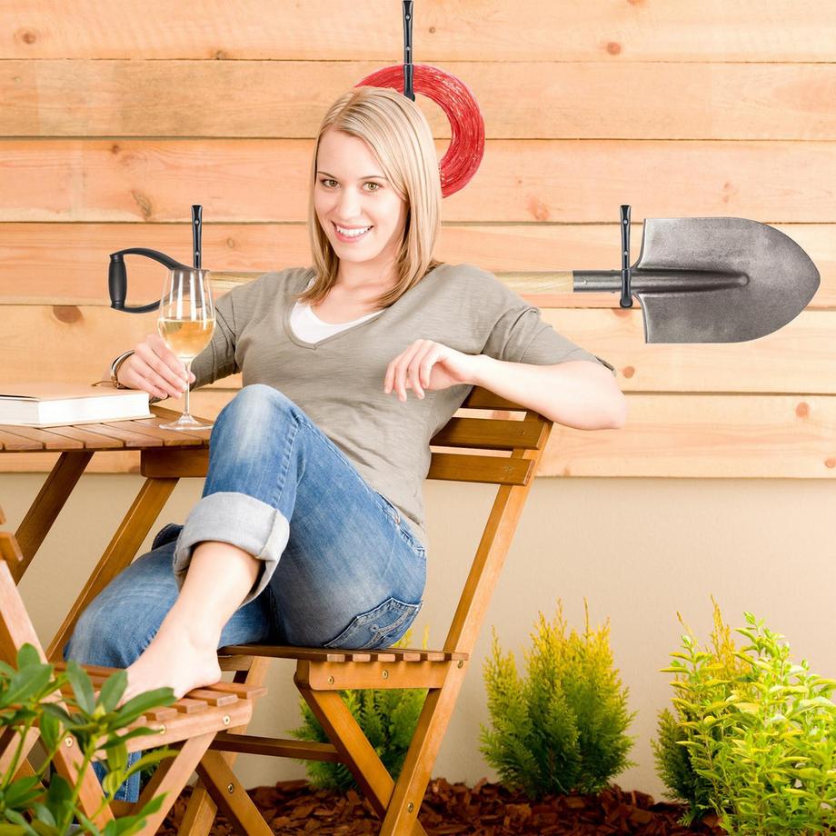 B2X Ganci da parete per garage, set da 6  