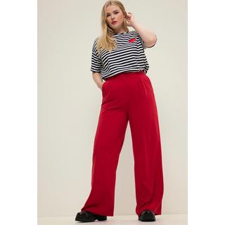 Studio Untold  Pantalon à taille haute et jambe large. Pinces, taille partiellement élastique 