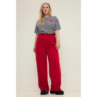 Studio Untold  Pantalon à taille haute et jambe large. Pinces, taille partiellement élastique 