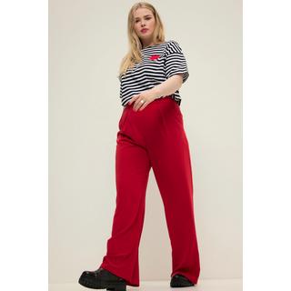 Studio Untold  Pantalon à taille haute et jambe large. Pinces, taille partiellement élastique 