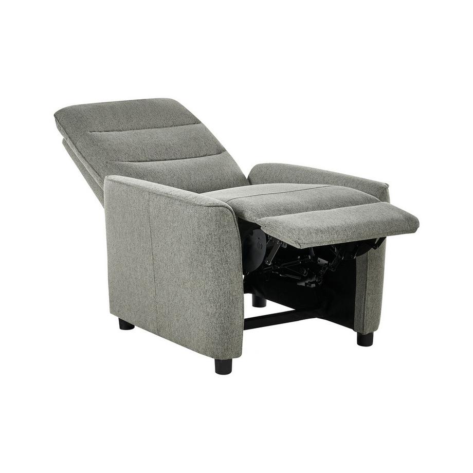 Beliani Fauteuil inclinable en Tissu Minimaliste SANDE  