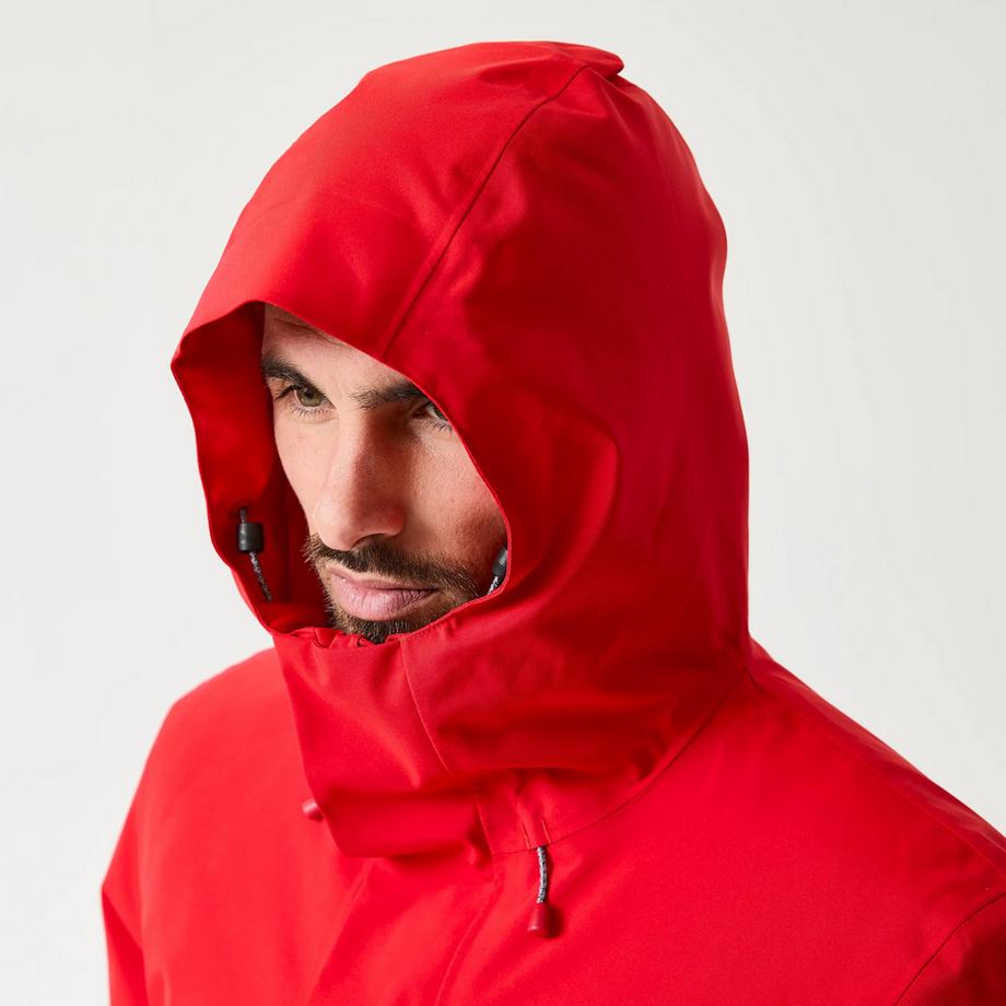 TRIBORD  Veste de voile imperméable longue chaude coupe-vent homme, 500 rouge 
