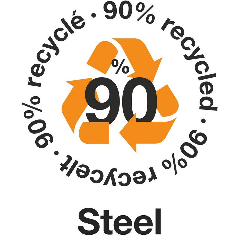 Fiskars Bac de tracteur tout acier 26 cm  