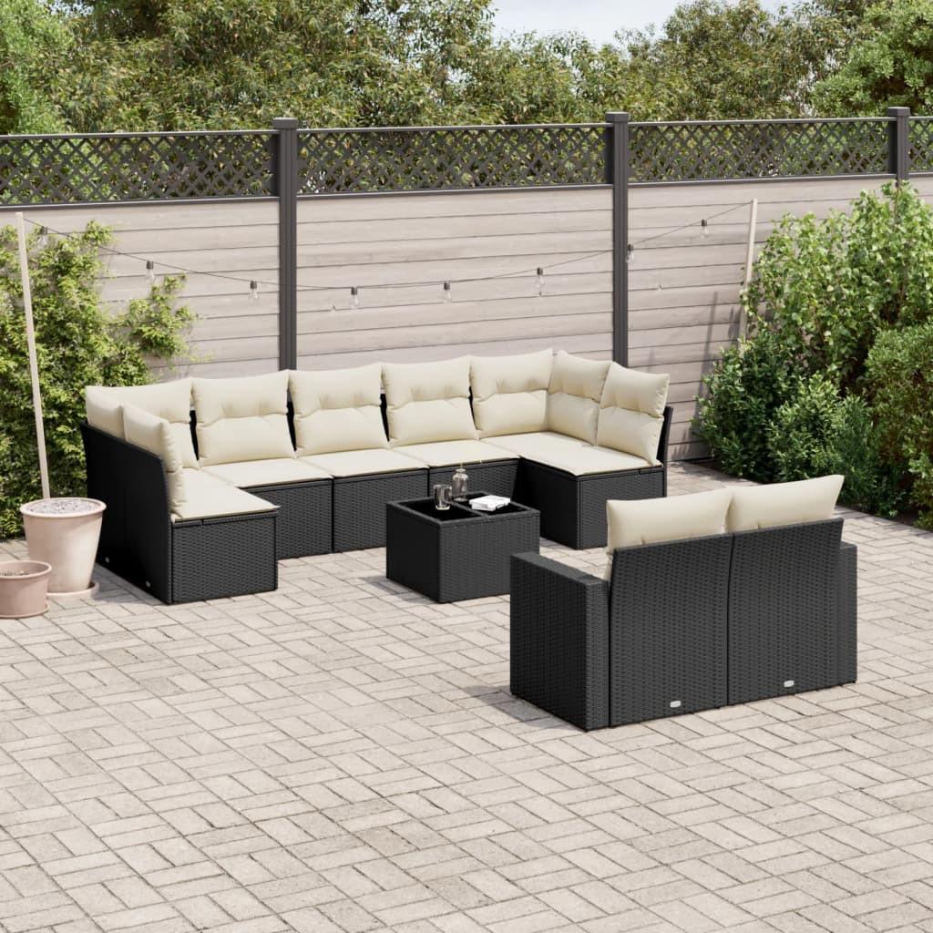 VidaXL set divano da giardino Polirattan  