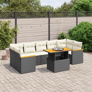 VidaXL set divano da giardino Polirattan  