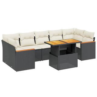 VidaXL set divano da giardino Polirattan  