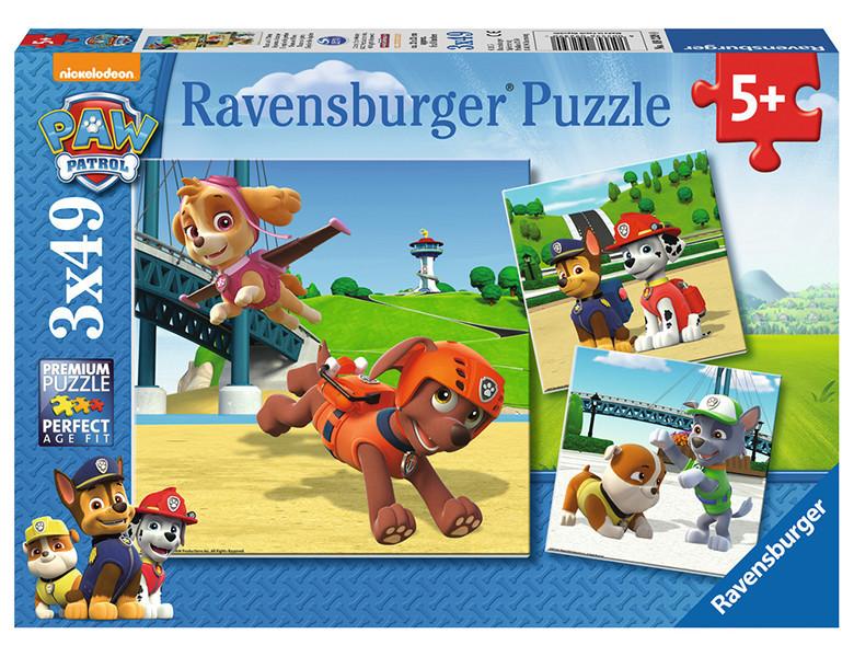 Ravensburger  Ravensburger puzzel Paw Patrol Team op 4 poten - 3x 49 stukjes 