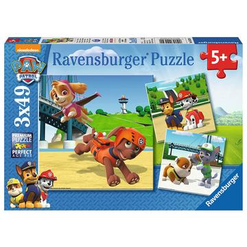Ravensburger puzzel Paw Patrol Team op 4 poten - 3x 49 stukjes
