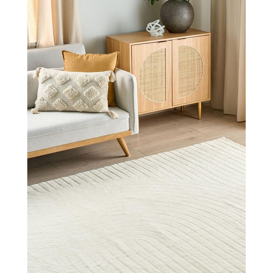 Beliani Tapis en Laine Minimaliste DAGARI  