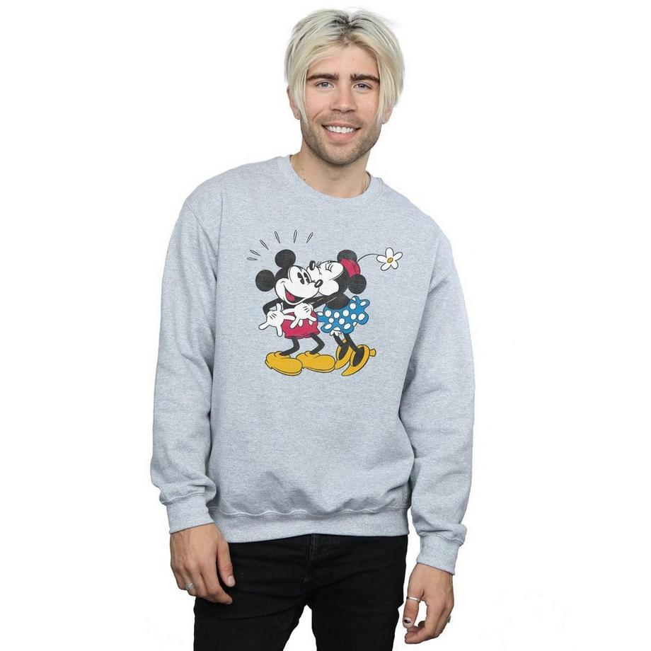 Disney Mickey e Minnie Kissing Sweatshirt  