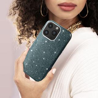 Avizar  Coque iPhone 14 Pro Max Paillettes Bleu 