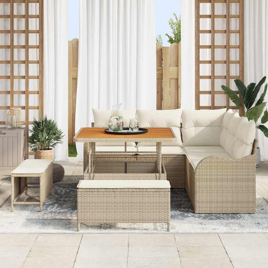 VidaXL Set da Giardino Polyrattan  