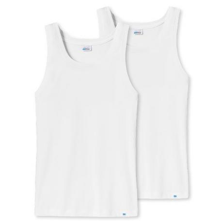 Schiesser Long Life Cotton 2er Pack Unterhemd  