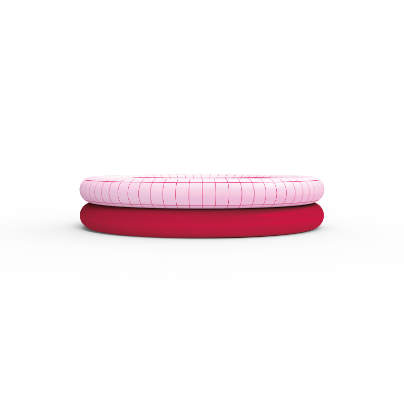 Quut  Dippy, Inflatable pool (Ø 120cm), cherry 