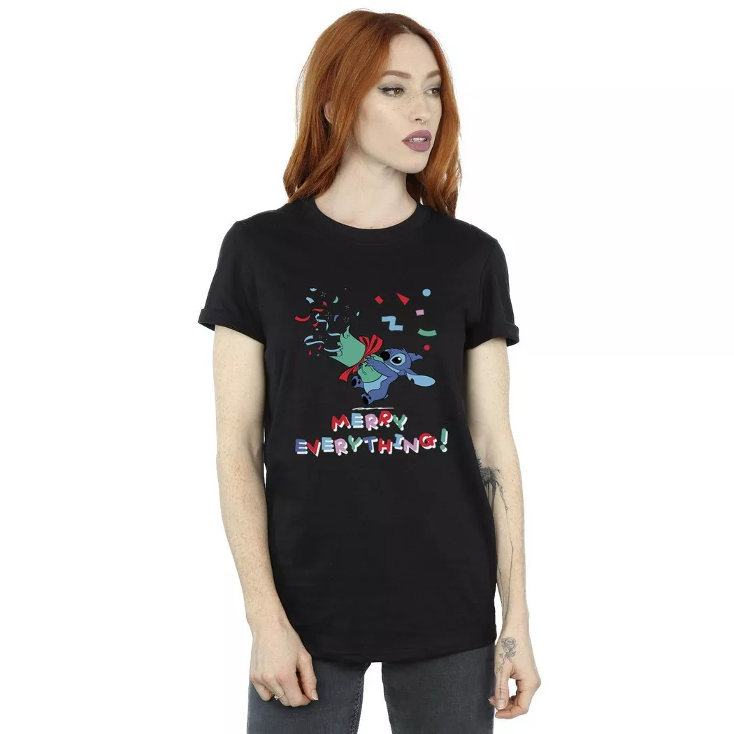 Disney - Merry Everything TShirt, für Damen, Schwarz, Größe XL