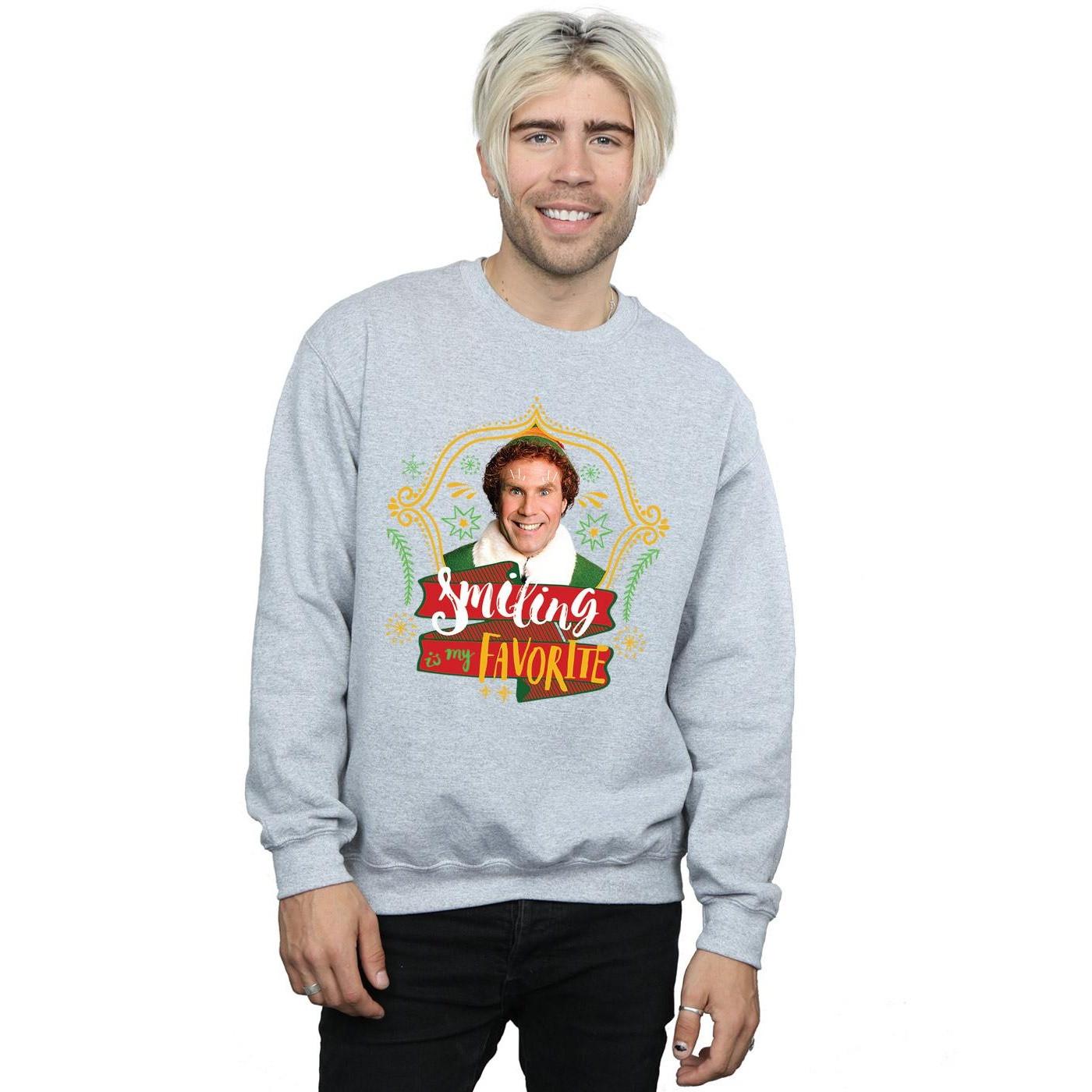 Elf Smiling Is My Favorite Sweatshirt  