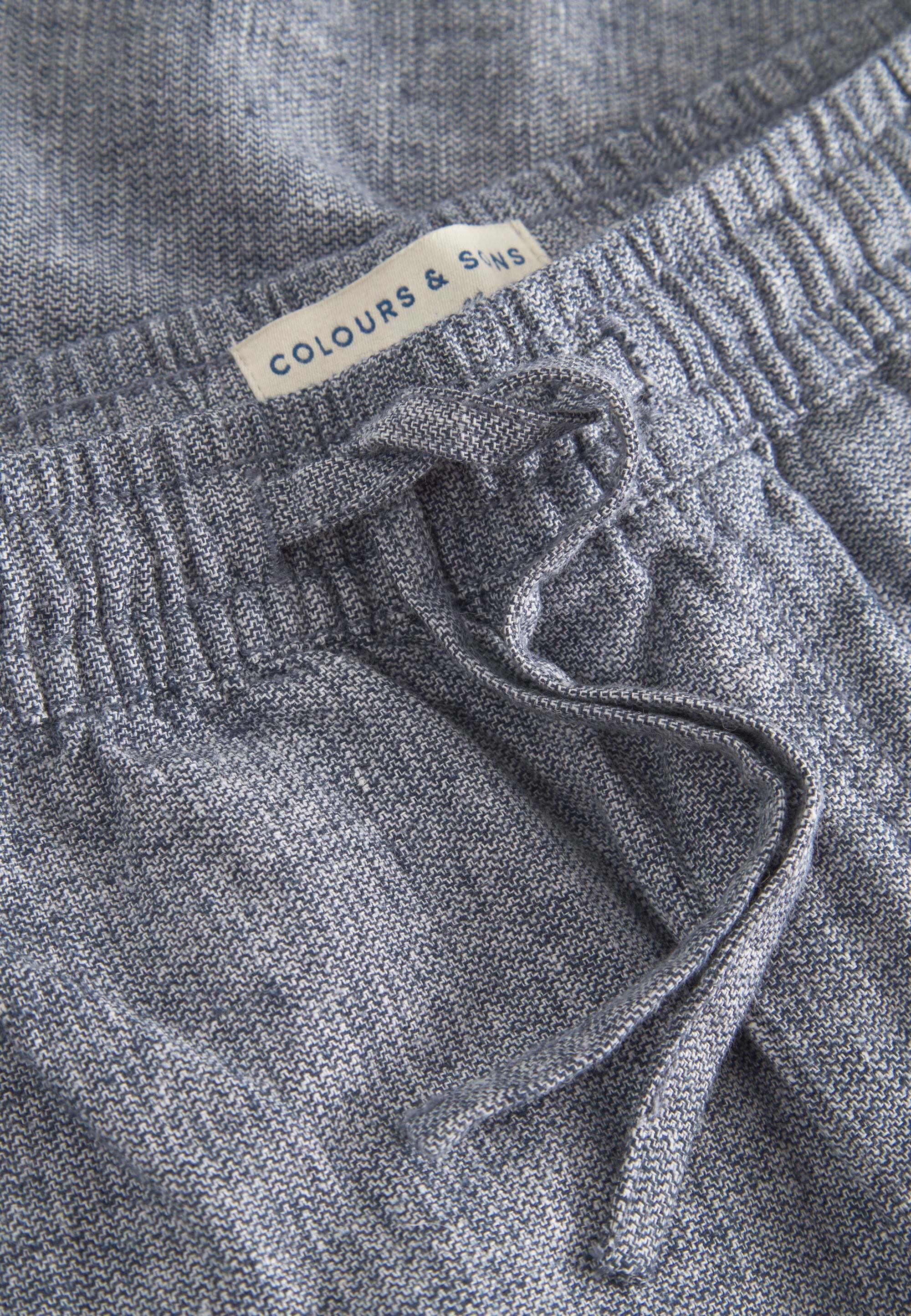 Colours & Sons  Leinenhose Blend Check 