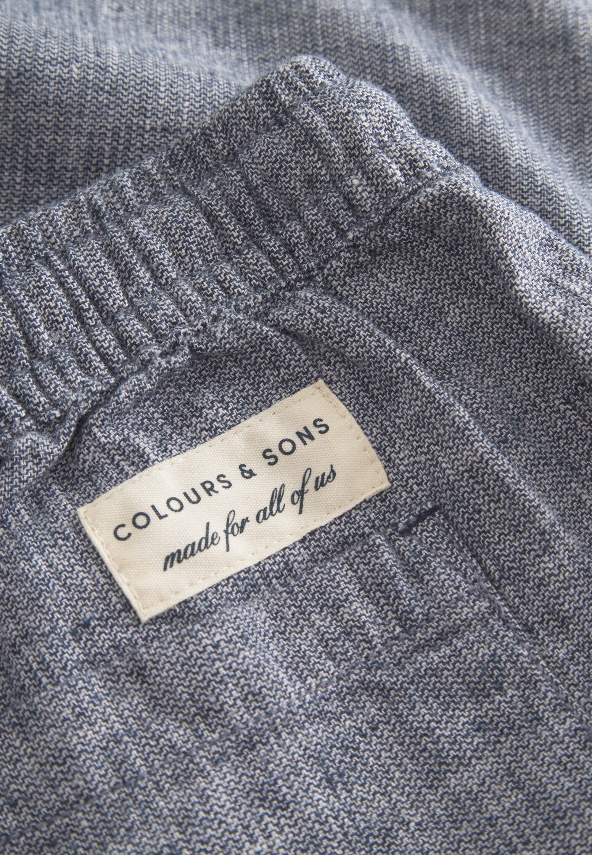 Colours & Sons  Leinenhose Blend Check 