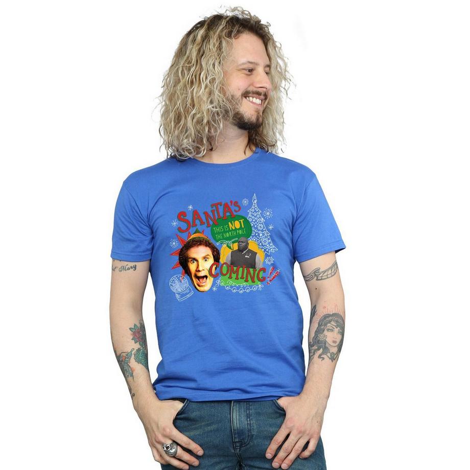 Elf Santa's Coming Buddy et Leon T-Shirt de Noël  