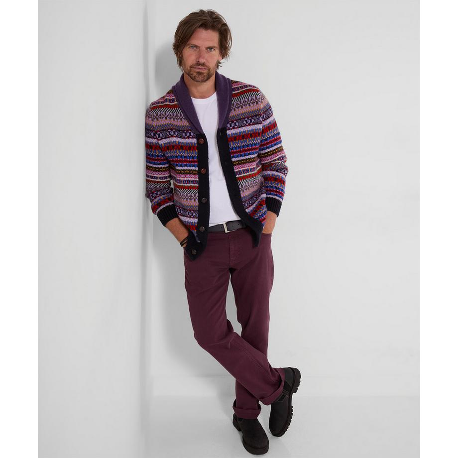 Joe Browns Cardigan a Collo Scialle con Motivo Norvegese  