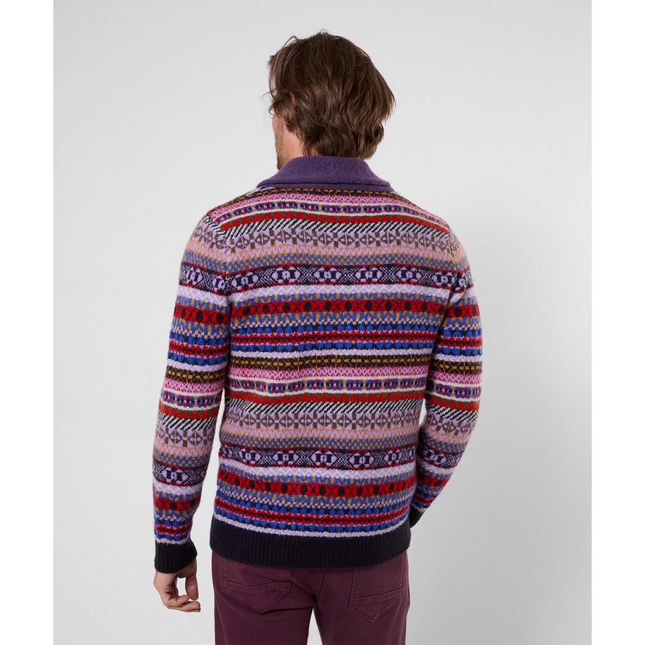 Joe Browns Cardigan a Collo Scialle con Motivo Norvegese  