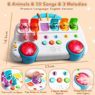 Activity-board  Jouet musical pour bébé avec son et lumière animal clé 
