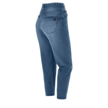 FREDDY BLACK Jeans aus Stretch-Denim mit hohem Taillenbund, 7/8-Länge und weitem Bein