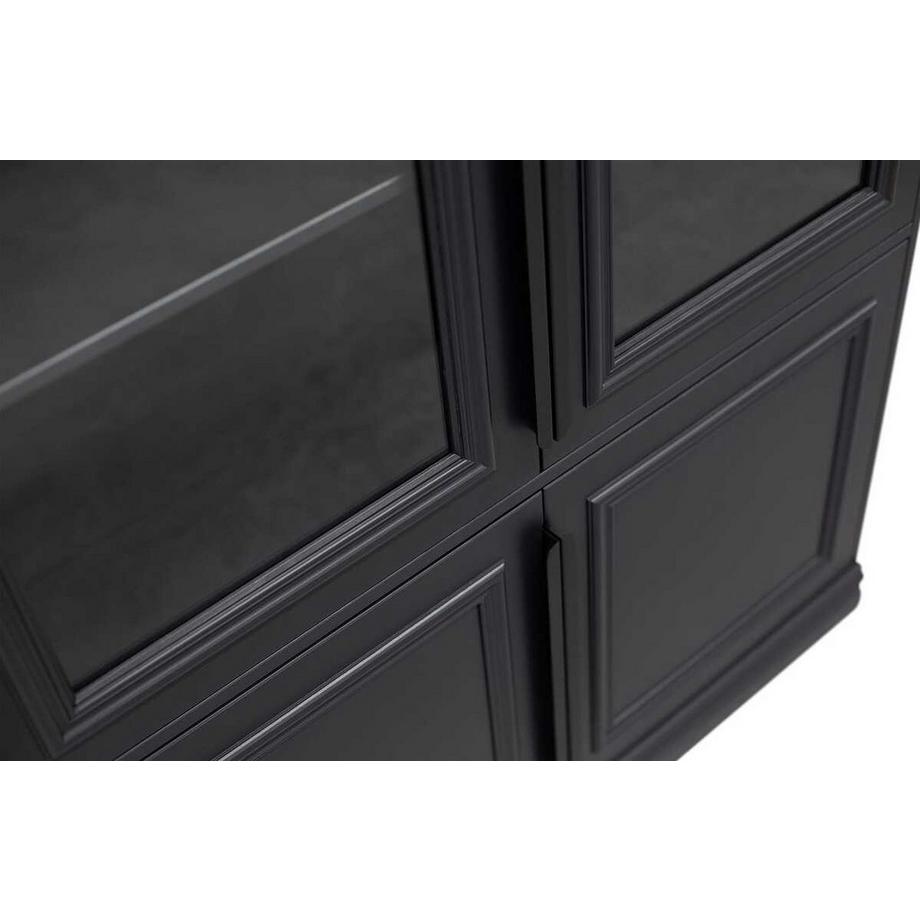 mutoni Armoire vitrine Organize T44 noir mat 110x215  
