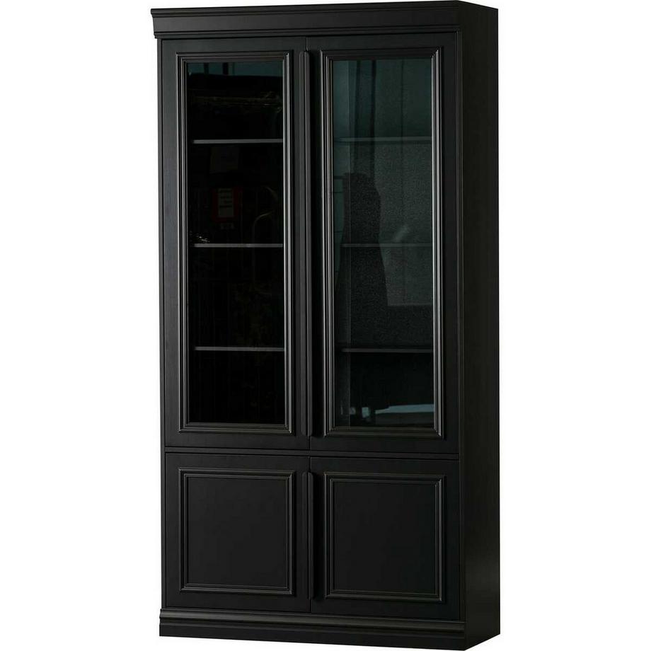 mutoni Armoire vitrine Organize T44 noir mat 110x215  