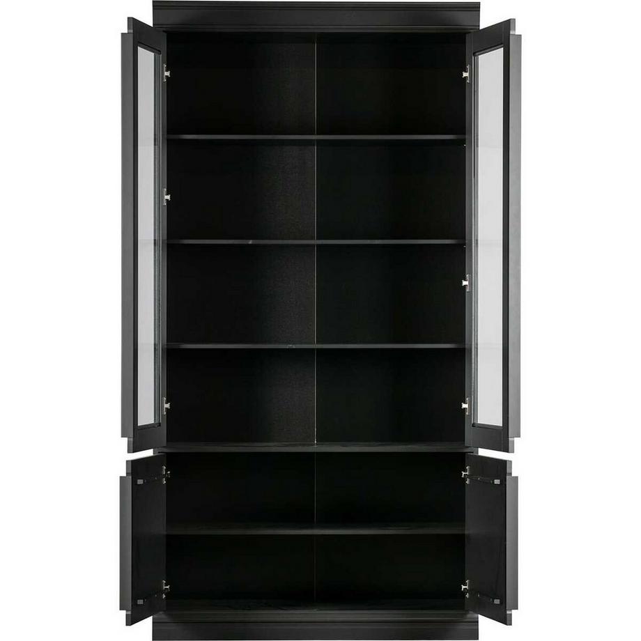 mutoni Armoire vitrine Organize T44 noir mat 110x215  