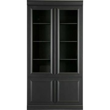 Armoire vitrine Organize T44 noir mat 110x215