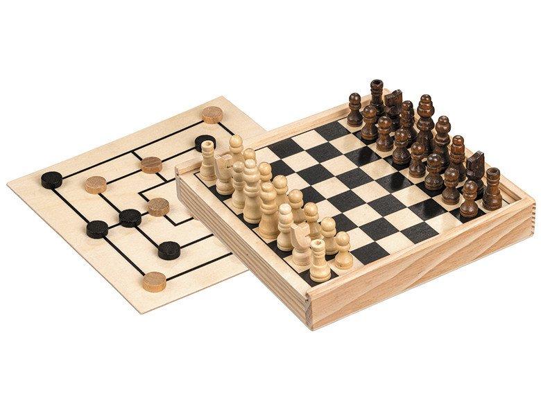 Philos  Spiele Schach-Mühle-Kombination - mini 