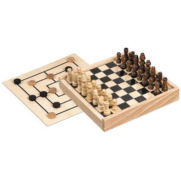 Spiele Schach-Mühle-Kombination - mini