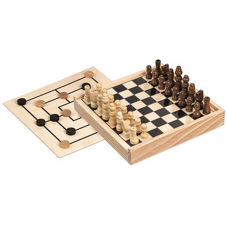 Philos  Spiele Schach-Mühle-Kombination - mini 