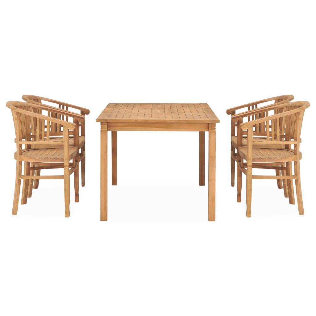 VidaXL set da pranzo da giardino Teak riciclato  