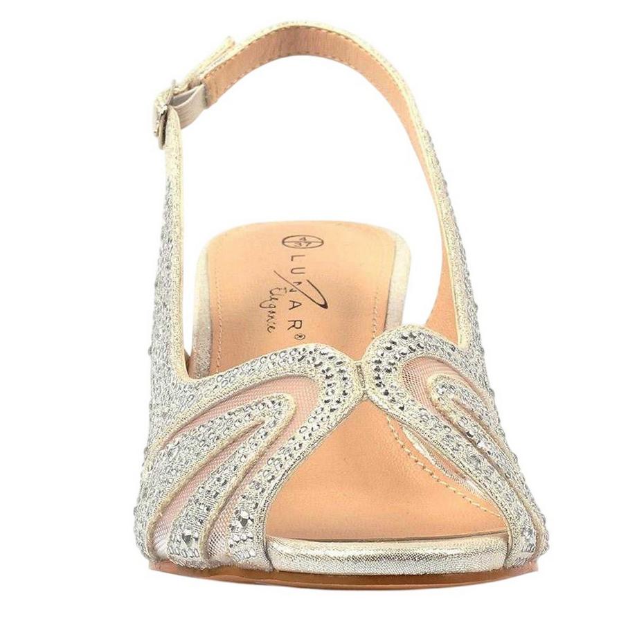 Lunar Nancy Slingback Schuhe Mittelhoher Absatz  