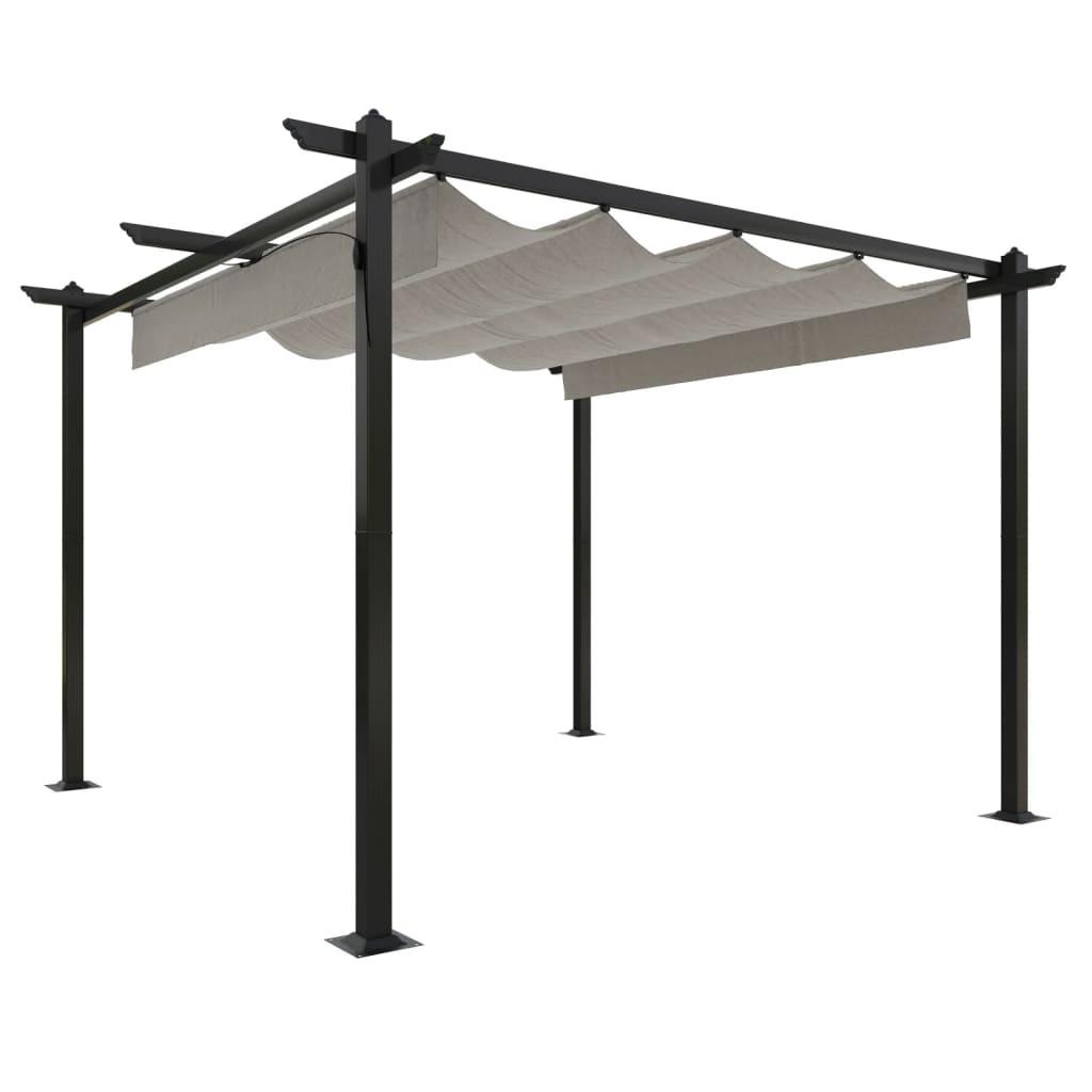 VidaXL Tonnelle de jardin tissu  