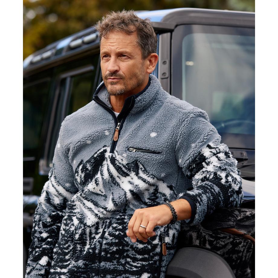 Joe Browns Fleecejacke mit Kontrastbesatz  