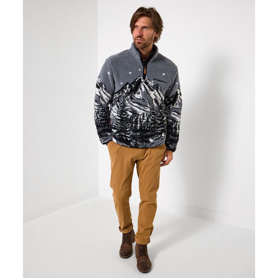 Joe Browns Fleecejacke mit Kontrastbesatz  