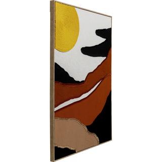 KARE Design Tableau toile Artistic Sunrise Knitted 70x110  