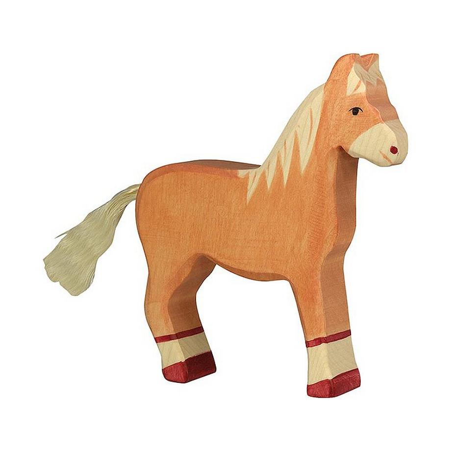 Holztiger  Pferd stehend Hellbraun 